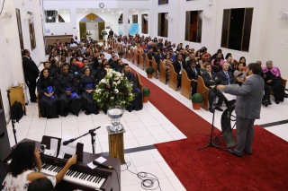 Culto evangélico na 1° Igreja Presbiteriana Independente de Aracaju